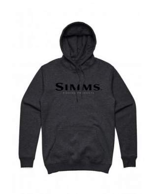 Simms Logo Hoody, Charcoal Heather