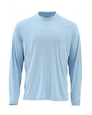 Футболка Simms Solarflex LS Crewneck Solid, Light Blue