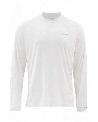 Футболка Simms Solarflex LS Crewneck Solid, White