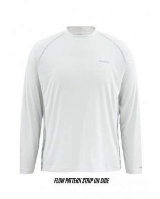 Футболка Simms Solarflex LS Crewneck Print, Flow Camo