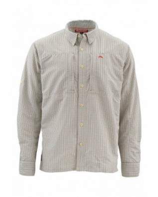 Simms Bugstopper Shirt, Dark Slate Plaid