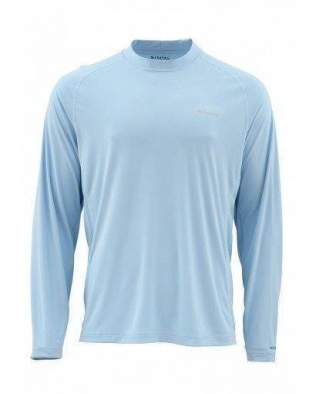 Футболка Simms Solarflex LS Crewneck Solid, Light Blue