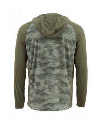 Simms SolarFlex Hoody Print, Hex Camo Loden