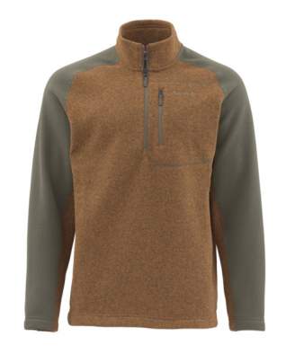 Simms Rivershed Sweater, Saddle Brown