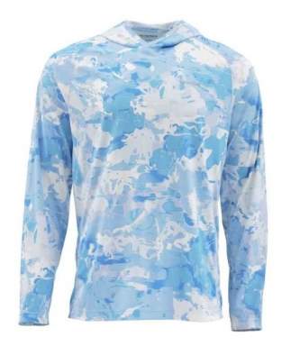 Simms SolarFlex Hoody - Print, Cloud Camo Blue