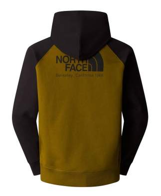 The North Face Heritage Hoodie, Moss Green-Black