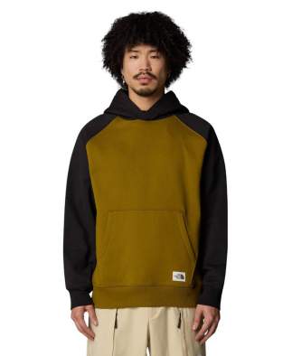 The North Face Heritage Hoodie, Moss Green-Black