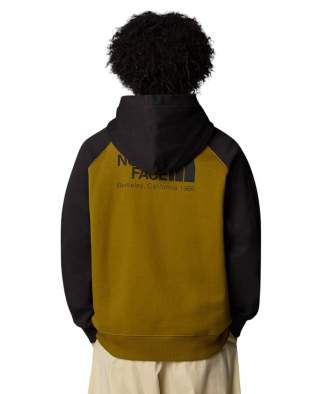 The North Face Heritage Hoodie, Moss Green-Black