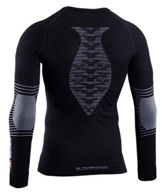 Футболка X-BIONIC ENERGIZER SPORT с круглым вырезом LG SL, черная с белым