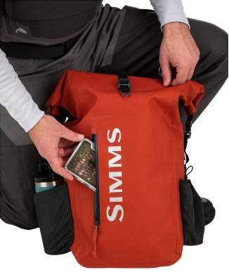 Simms Dry Creek Rolltop Backpack 30L, Simms Orange
