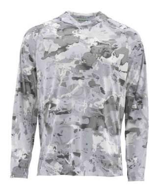 Simms SolarFlex Hoody - Print, Cloud Camo Grey