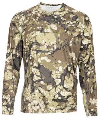 Купить Simms SolarFlex LS Crewneck - Print, Riparian Camo Simms SolarFlex LS Crewneck - Print, Riparian Camo