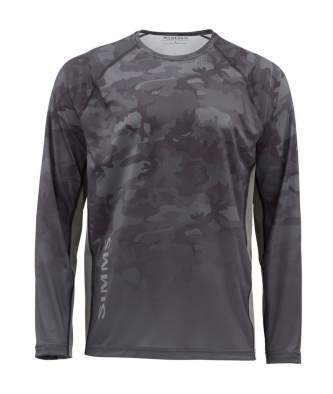 Simms Challenger Solar Tech Jersey, Hex Flo Camo Carbon