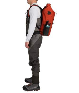 Simms Dry Creek Rolltop Backpack 30L, Simms Orange