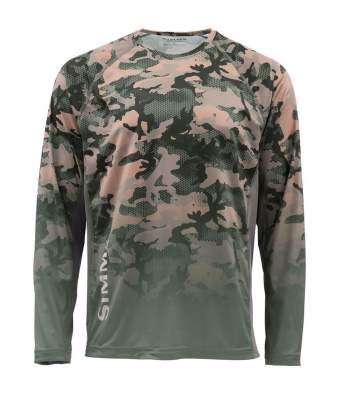 Simms Challenger Solar Tech Jersey, Hex Flo Camo Timber