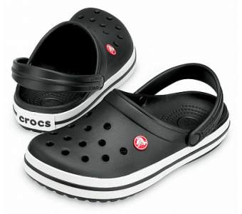 crocs red and white