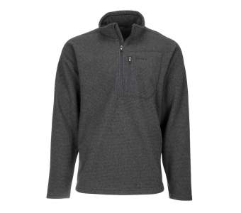 Simms Rivershed Sweater Quarter Zip '20, Carbon