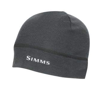 Simms Lightweight Wool Liner Beanie, Carbon