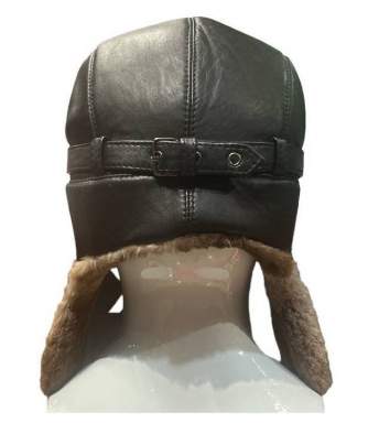 Шапка-ушанка Беркаль Бобр-овчина, чёрная