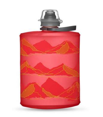 HydraPak Stow 0,5L, красный-горы