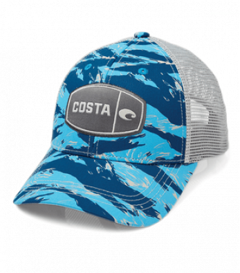 Costa Tiger Camo Trucker, Blue