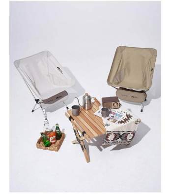 Коричневое складное кресло Mobi Garden PRO