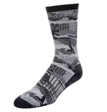 Купить Simms Merino Midweight Hiker Sock, Hex Flo Camo Carbon Simms Merino Midweight Hiker Sock, Hex Flo Camo Carbon