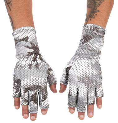 Simms BugStopper SunGlove, Hex Flo Camo Steel