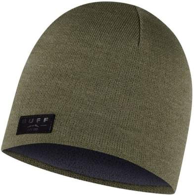 Buff Knitted & Fleece Band Hat, Solid Camouflage
