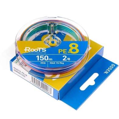 Купить GOSEN Roots PE×8 150m #2.0 PE, Multicolor GOSEN Roots PE×8 150m #2.0 PE, Multicolor