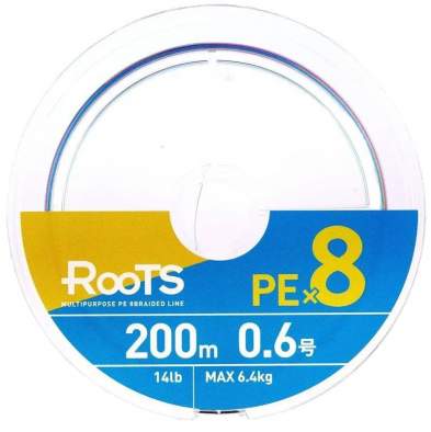 Купить GOSEN Roots PE×8 200m #0.6 PE, Multicolor GOSEN Roots PE×8 200m #0.6 PE, Multicolor