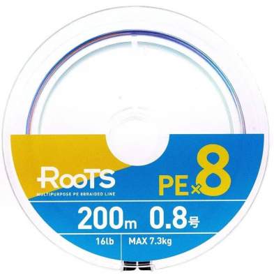 Купить GOSEN Roots PE×8 200m #0.8 PE, Multicolor GOSEN Roots PE×8 200m #0.8 PE, Multicolor