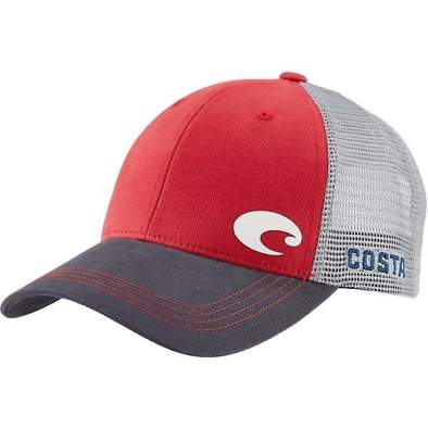 Кепка Costa Offset Logo HD Trucker, Red/Gray