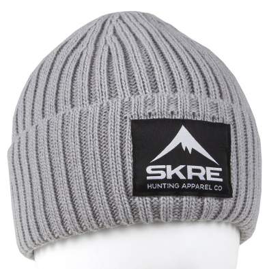 SKRE CUFFED FLEECE BEANIE, серый