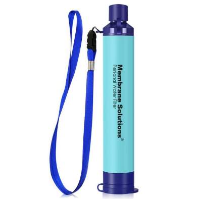 Membrane Solutions WATER FILTER STRAW 428899, Blue
