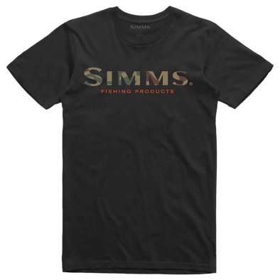 Simms Logo T-Shirt, Black