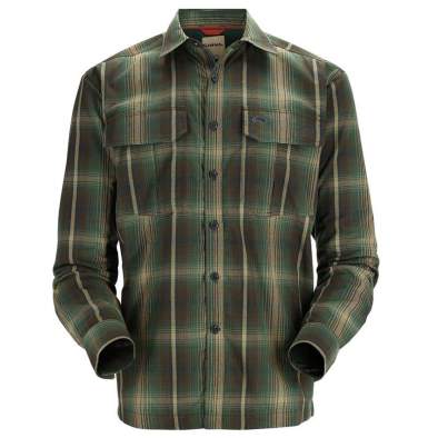 Simms Coldweather LS Shirt, Forest Hickory Plaid