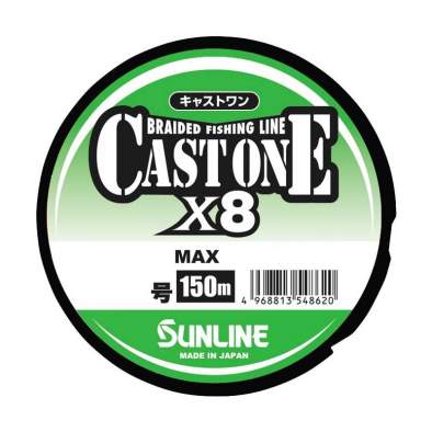 Sunline Cast One×8 150m #0.6 PE, Light Green