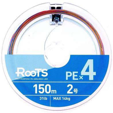 GOSEN Roots PE×4 150m #2.0 PE, Multicolor