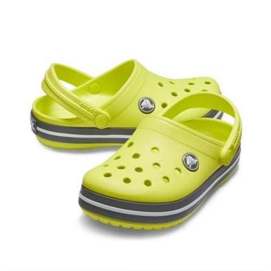CROCS Crocband Clog K Citrus-Slate Grey