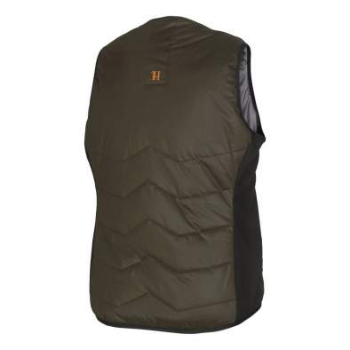 Harkila Heat v-neck Waistcoat, Willow green-Black