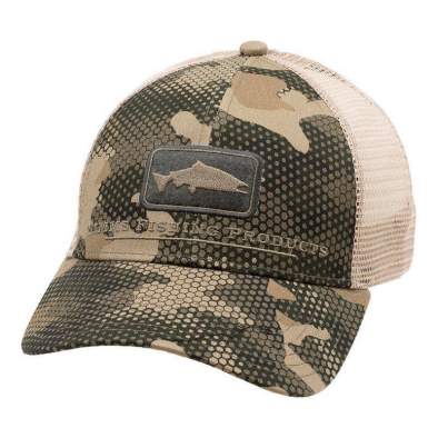 Simms Salmon Icon Trucker, Hex Flo Camo Timber