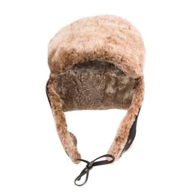 Купить Шапка-ушанка из бобра и овчины Шапка-ушанка из бобра и овчины