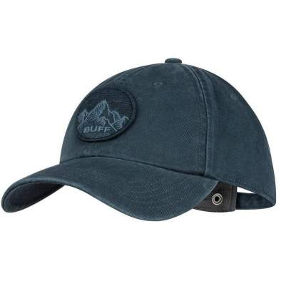 Buff Baseball Cap Patterned, Dark Grey