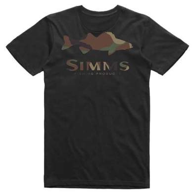 Купить Simms Walleye Logo T-Shirt, Black Simms Walleye Logo T-Shirt, Black
