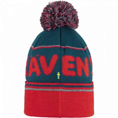 Fjallraven Pom Hat, Storm-True Red