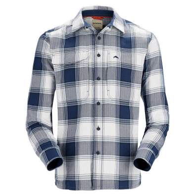 Купить Simms Guide Flannel, Navy-White Dimensional Buffalo Simms Guide Flannel, Navy-White Dimensional Buffalo