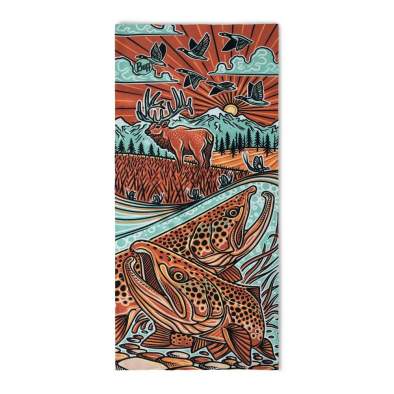 Купить BUFF Coolnet UV+ Casey Underwood Trout Scape Multi BUFF Coolnet UV+ Casey Underwood Trout Scape Multi