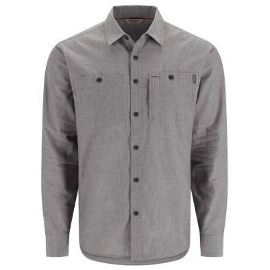 Купить Simms Cutbank Chambray LS Shirt, Cinder Chambray Simms Cutbank Chambray LS Shirt, Cinder Chambray