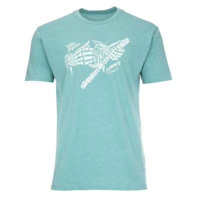 Simms Grim Reeler T-Shirt, Oil Blue Heather